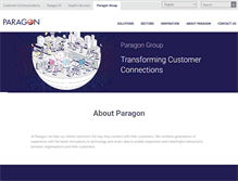 Tablet Screenshot of paragon-europe.com